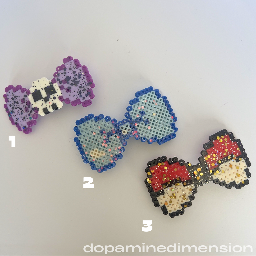 Bow Perler Barrettes