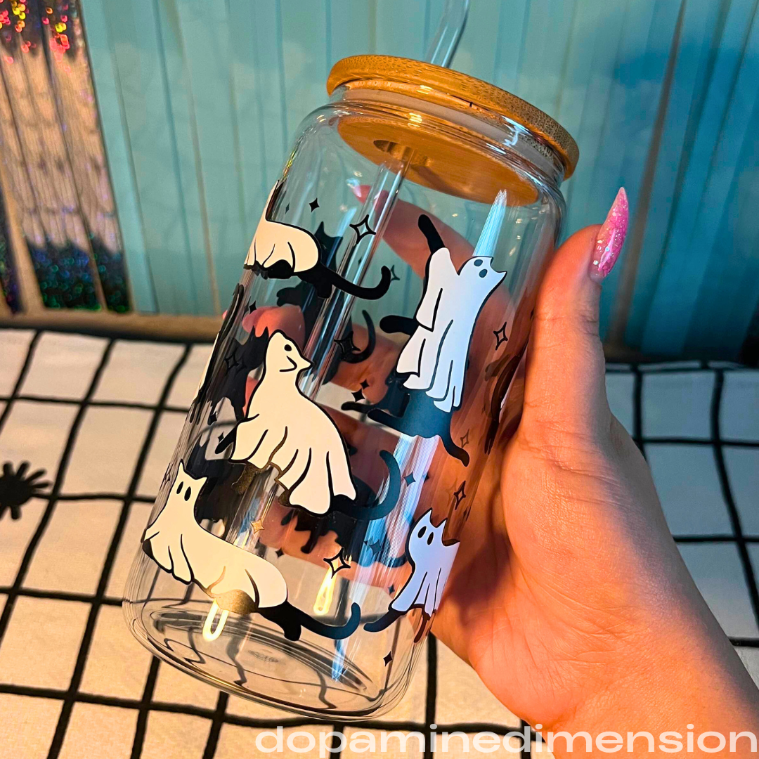 Ghostly Black Cats