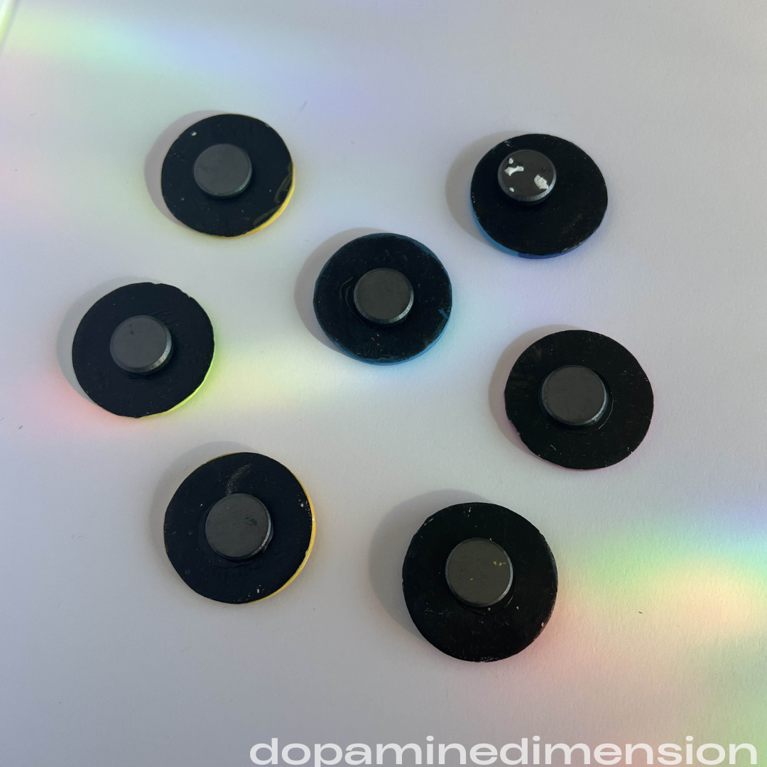 Large Round Clay Magnets