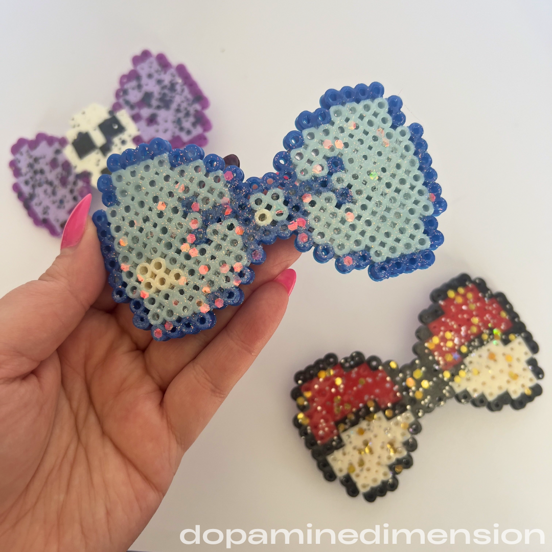 Bow Perler Barrettes