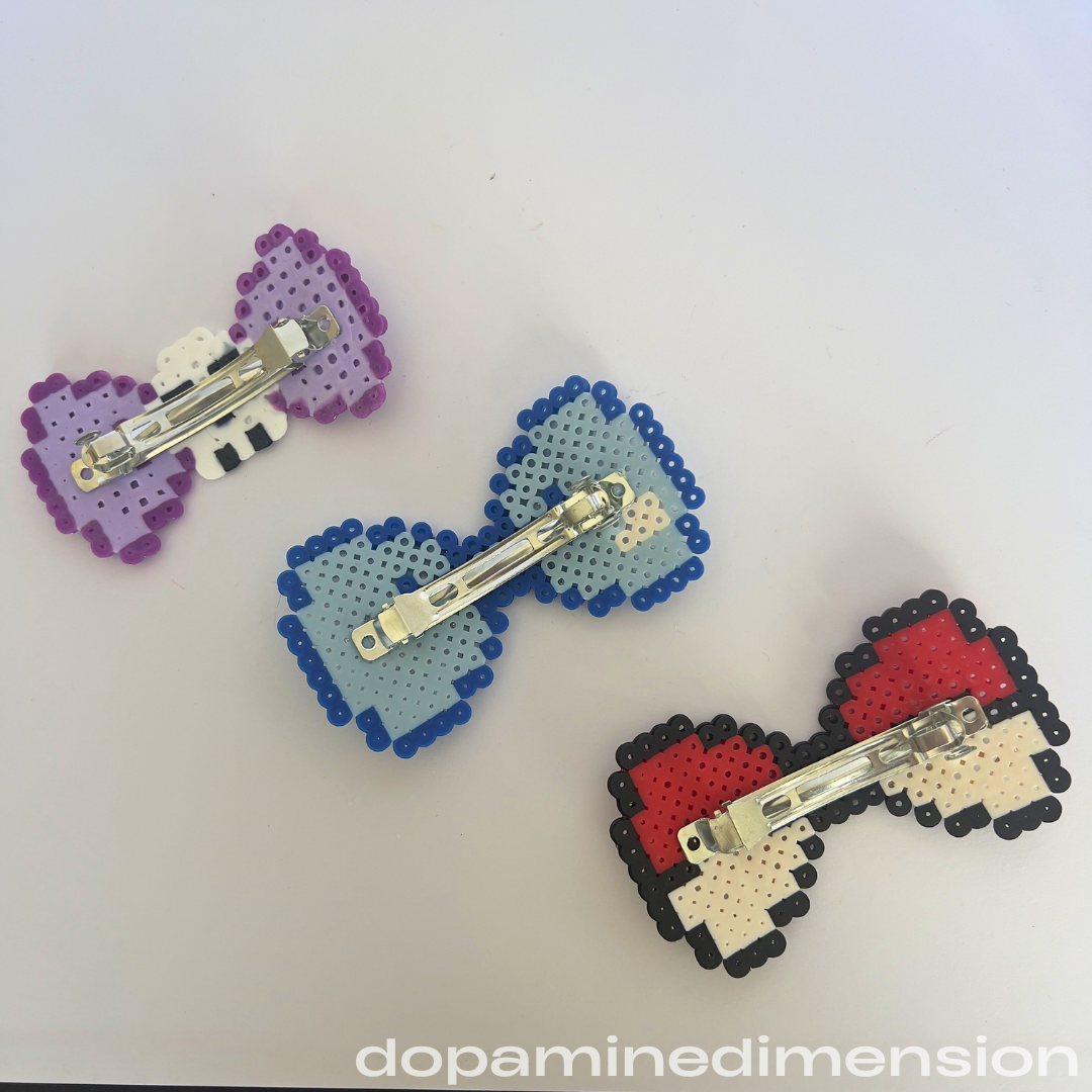 Bow Perler Barrettes