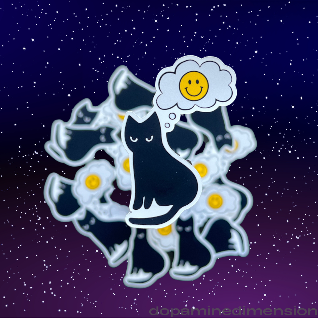 Resting Kitty Face Sticker