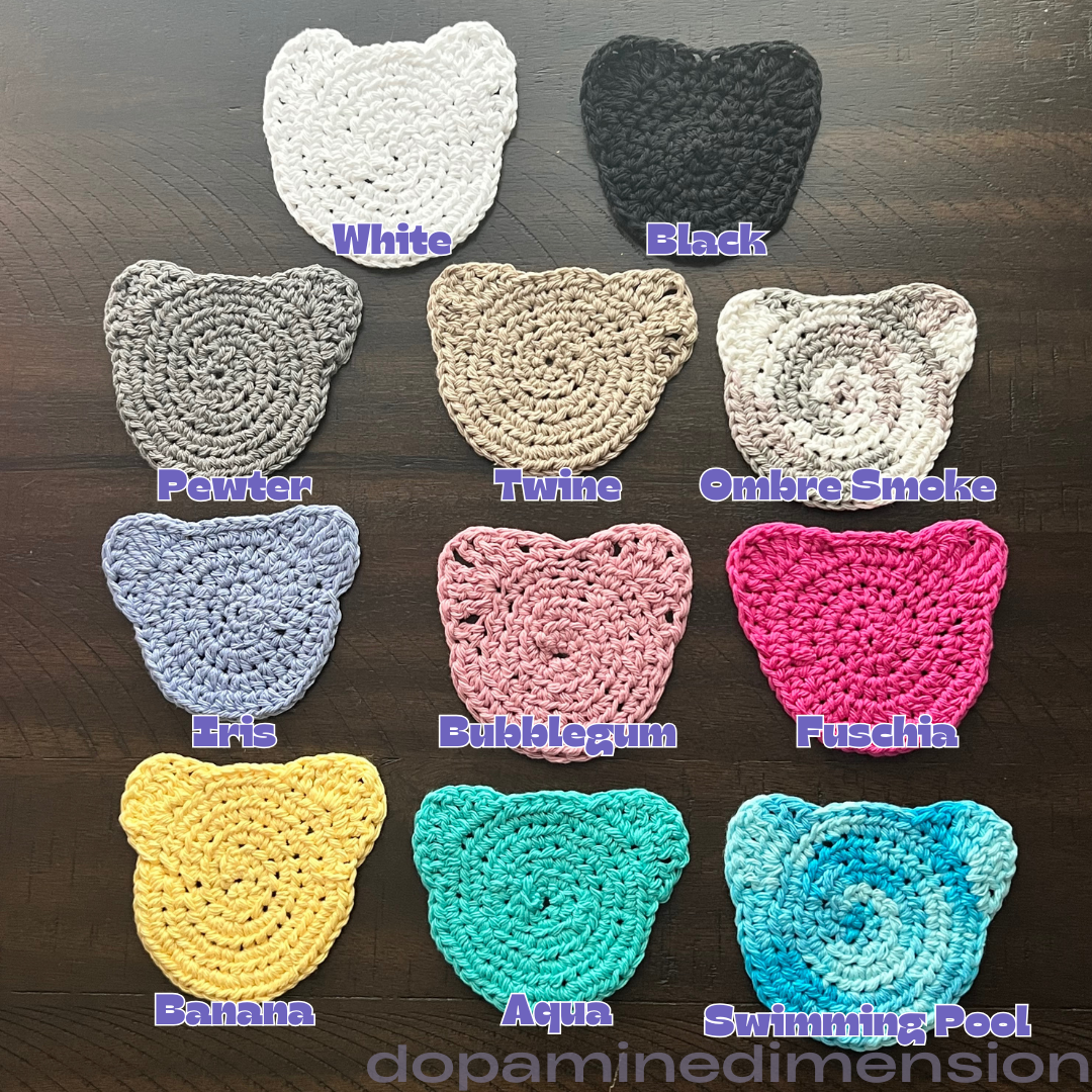 Crocheted Kitty Coasters