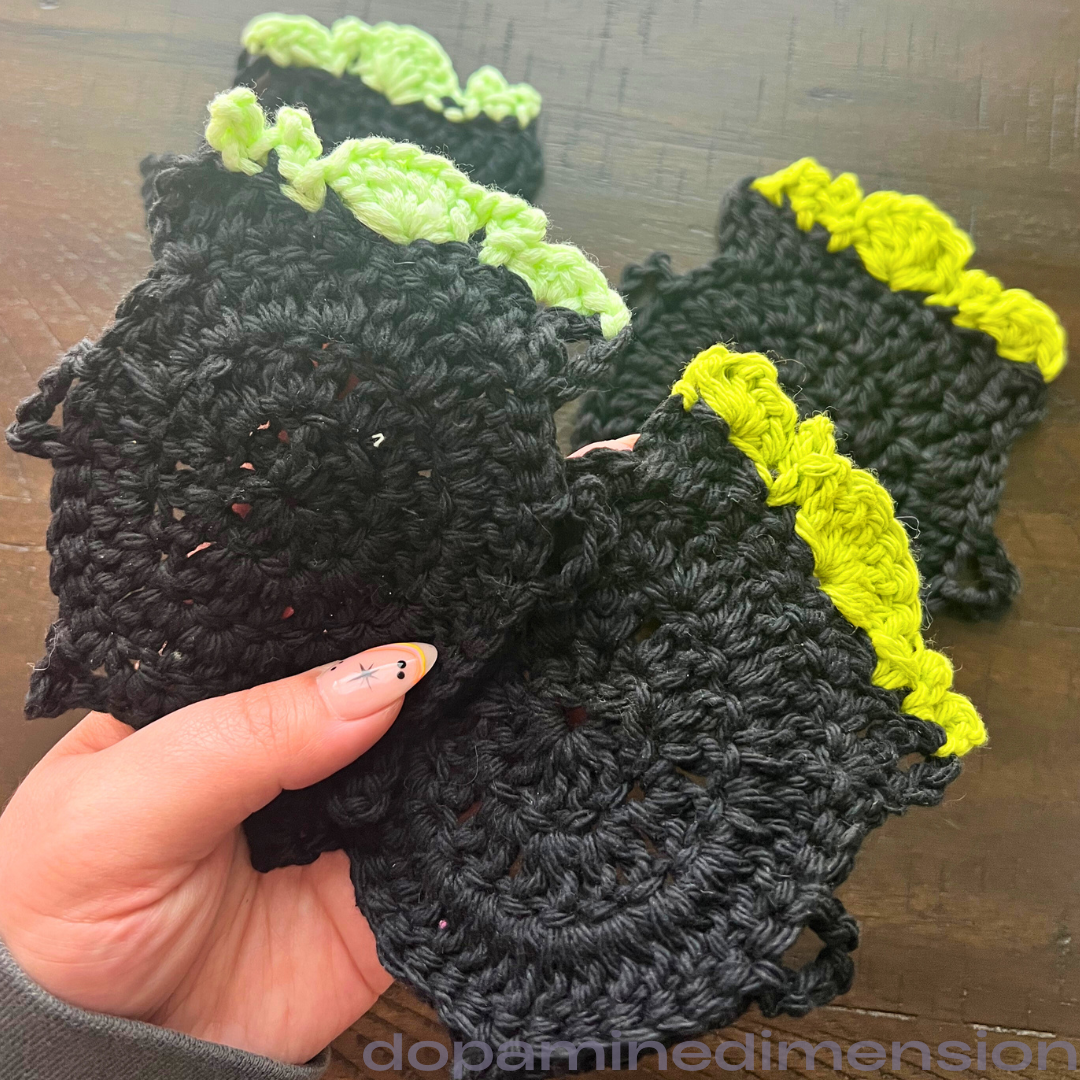 Wonderfully Witchy Crochet Coaster Set