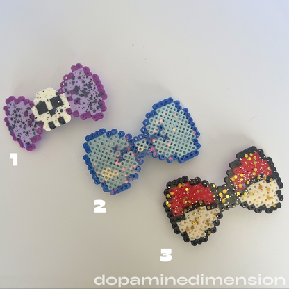 Bow Perler Barrettes