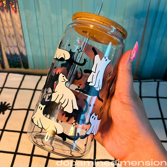 Ghostly Black Cats