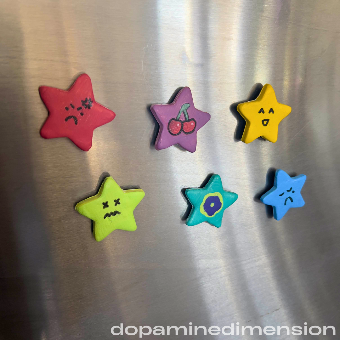 Star Shaped Clay Magnets