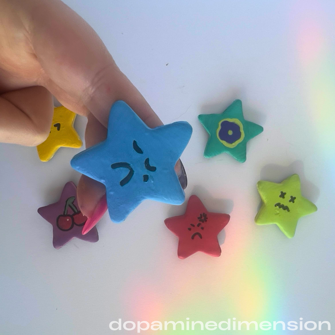 Star Shaped Clay Magnets