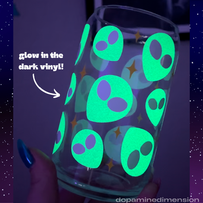 Glow in the Dark Alien Glass