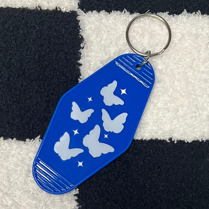 Custom Butterfly Motel Keychain