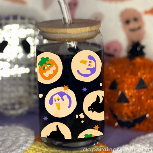 Halloween Cookies Glass Can