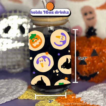 Halloween Cookies Glass Can