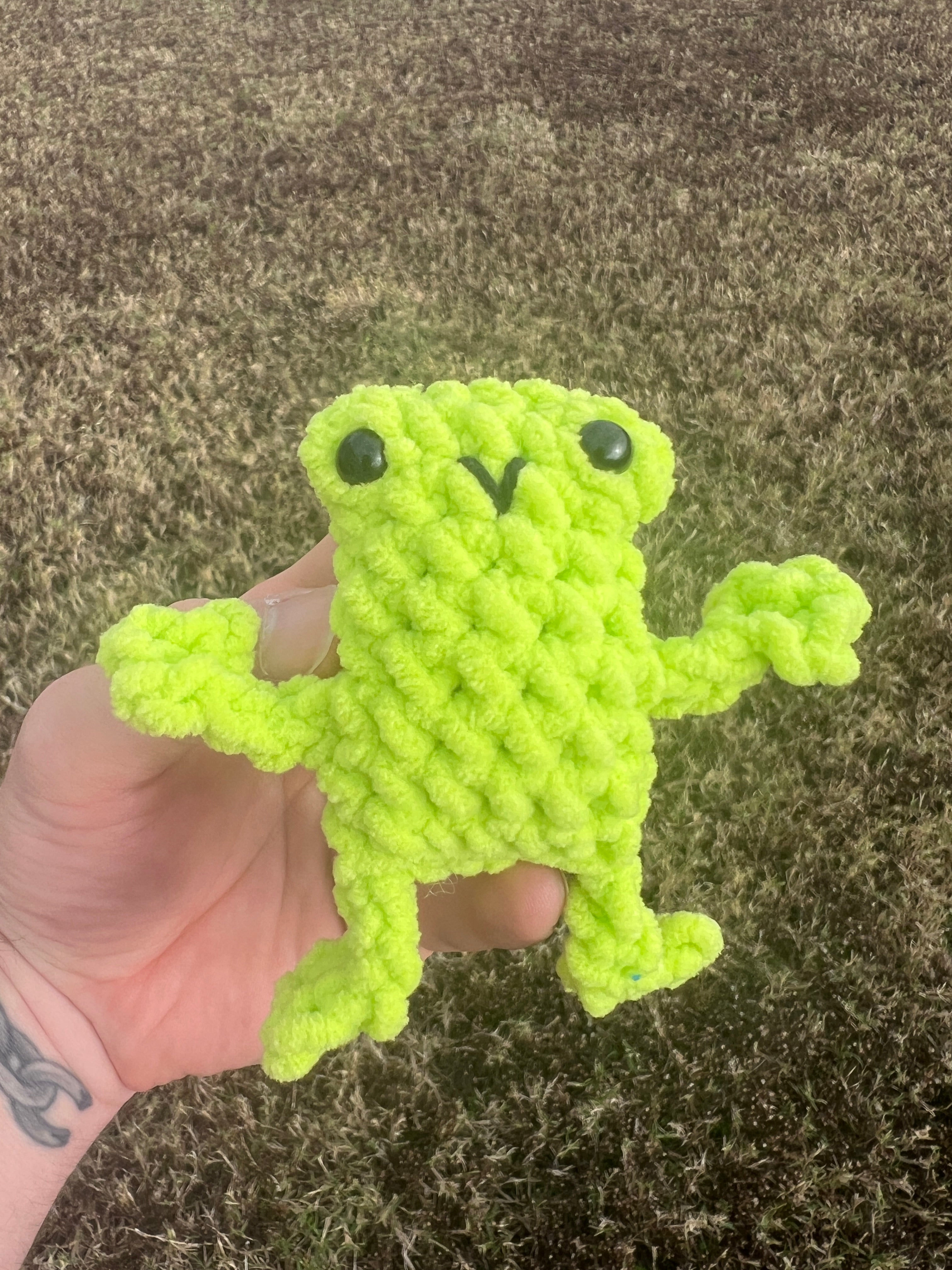 Crochet Mini Leggy Frog – Dopamine Dimension