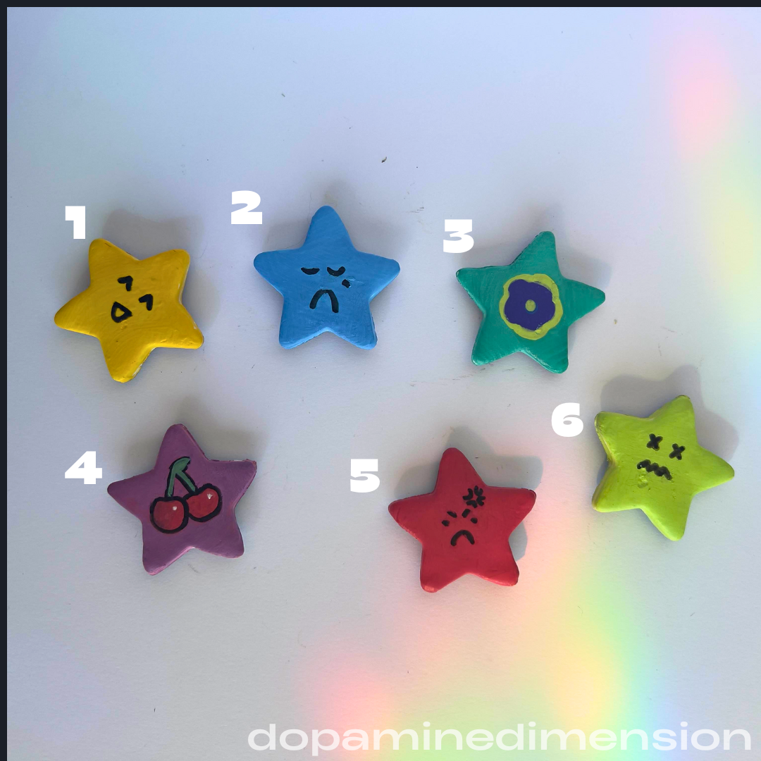 Star Shaped Clay Magnets